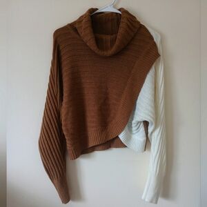 Womens Large Almost Famous Turtle Neck Sweatshirt